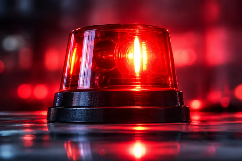 An emergency beacon light